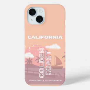 Coque Case-Mate iPhone Californie, Art du voyage, Preppy, Pastel