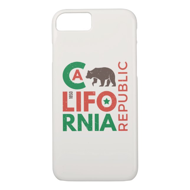 Coques Case-Mate iPhone Californie : Logo Grizzly Bear (Dos)