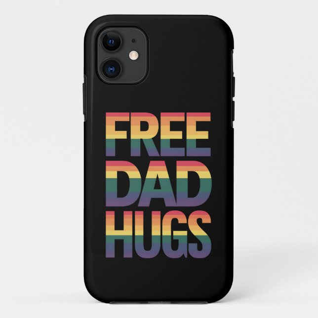 Coques Case-Mate iPhone Câlins de papa gratuits Mois des fiertés LGBTQ Fie (Dos)
