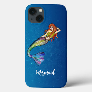 Case-Mate iPhone Case Calliage moderne Rainbow Mermaid Ginger cheveux
