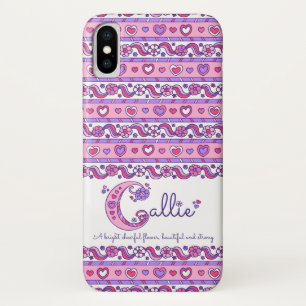 Coques Pour iPhone Callie nom signifiant coeur doodles iphone