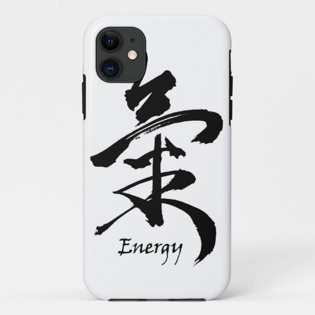 Coques Case-Mate iPhone Calligraphie d'Asiatique d'ÉNERGIE ou de CHI de (Dos)