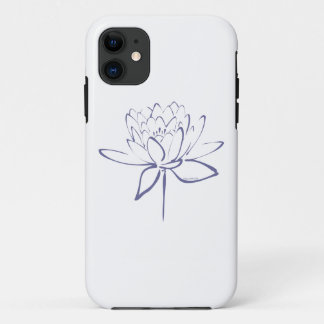 Etui iPhone Case-Mate Calligraphie Lotus (Bleu)