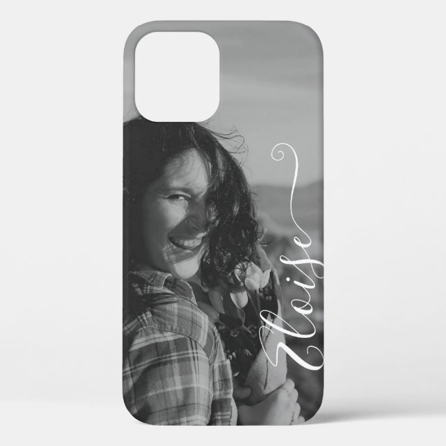 Coques Case-Mate iPhone Calligraphie Modèle photo mignonne Nom lettre (Verso)