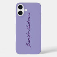 Calligraphie Pastel Pale Purple Personnalisé
