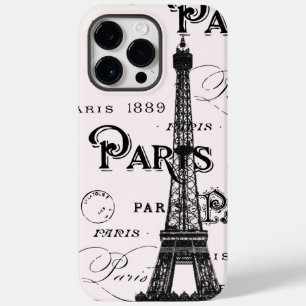 Coques Pour iPhone Calligraphie rose pâle Paris France Tour Eiffel
