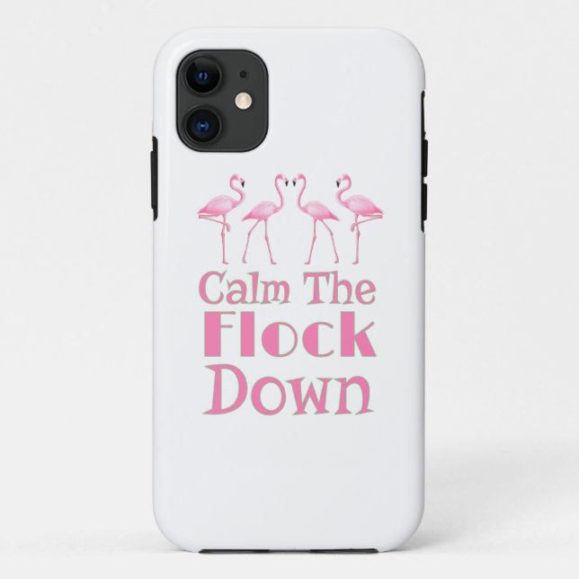 Coques Case-Mate iPhone Calme Le Flamant rose Drôle De L'Arrivée (Dos)