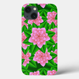 Case-Mate iPhone Case Camellias rose glace et Feuilles verts