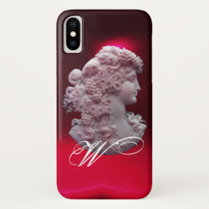 COQUE Case-Mate iPhone CAMEO ANTIQUE, DAME AUX RAISONS ET AUX GRAPEVINES