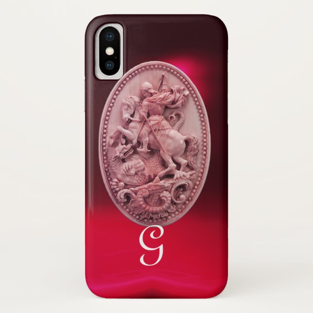 COQUES Case-Mate iPhone CAMEO ANTIQUE / MONOGRAMME SAINT GEORGE ET DRAGON (Dos)