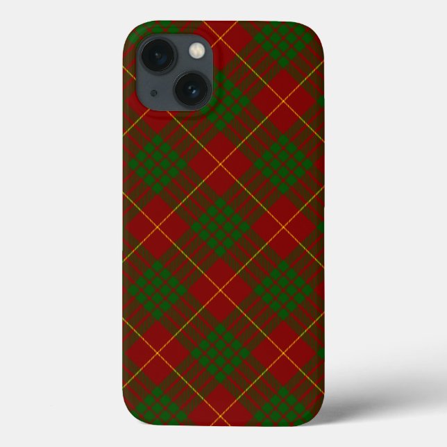 Coques Case-Mate iPhone Cameron tartan rouge vert plaid (Verso)