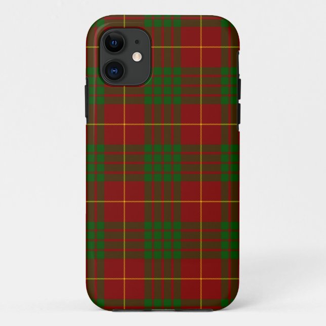 Coques Case-Mate iPhone Cameron tartan rouge vert plaid (Dos)