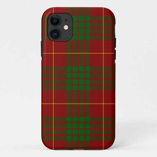 Coques Case-Mate iPhone Cameron tartan rouge vert plaid (Dos)
