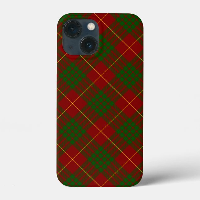 Coques Case-Mate iPhone Cameron tartan rouge vert plaid (Verso)