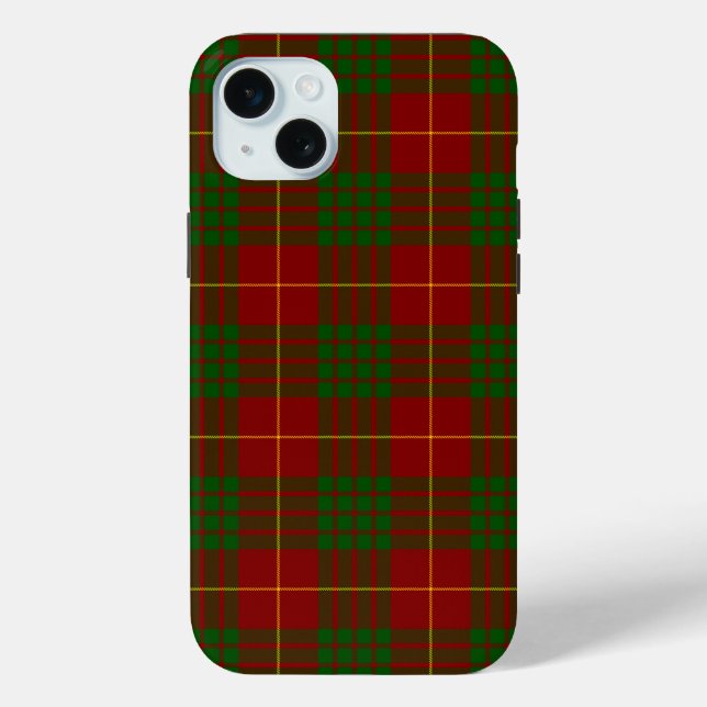 Coques Case-Mate iPhone Cameron tartan rouge vert plaid (Verso)