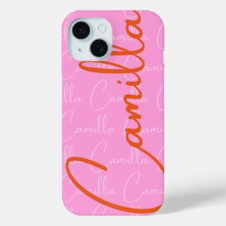 Coque Case-Mate iPhone Camilla Repeating Name Pattern 