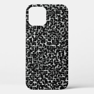Coque Case-Mate iPhone Camion numérique noir blanc Motif jaune
