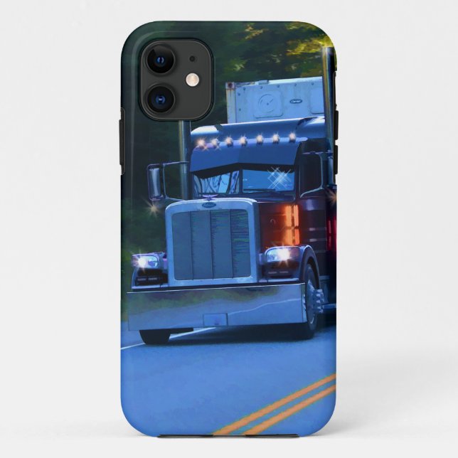 Coques Case-Mate iPhone Camions, Big Rig Cargo Truck Art (Dos)