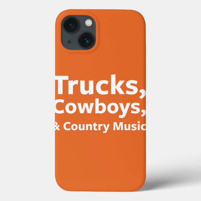 Coques Case-Mate iPhone Camions, cowboys et musique country (Verso)