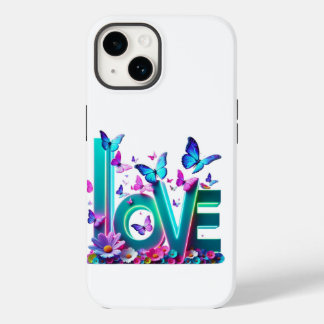 Coque Case-Mate iPhone Camiseta Vibrant Love and Butterflies – Colorful F