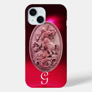 COQUE POUR iPhone 15 CAMMÉE ANTIQUE / MONOGRAMME DE SAINT GEORGE ET DRA