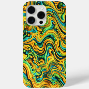 Coque Case-Mate iPhone Camo à vague acide, design trippé, motif de camouf