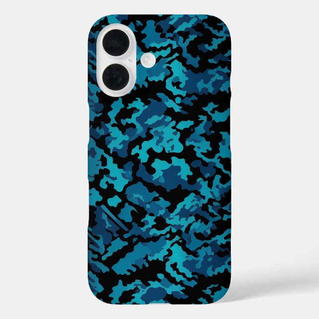 Coques Case-Mate iPhone Camo bleu (Verso)