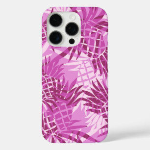 Coque iPhone 16 Pro Camo d'ananas rose hawaïen