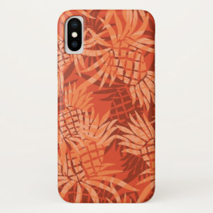 Coque Case-Mate iPhone Camo d'ananas Tropical hawaïen - Orange