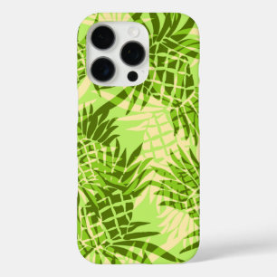 Coque iPhone 16 Pro Camo d'ananas vert de chaux hawaïenne