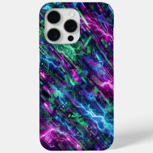 Coque Case-Mate iPhone Camo électrique, design futuriste, camouflage néon