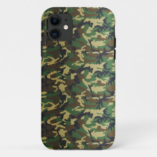 Etui iPhone Case-Mate Camo en bois standard foncé