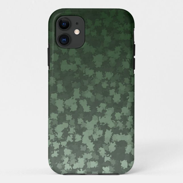 Coques Case-Mate iPhone Camo Feuille vert de nuit (Dos)