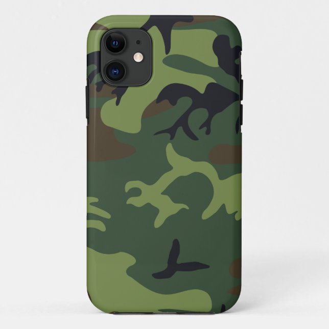Coques Case-Mate iPhone Camo Militaire Forêt Verte (Dos)