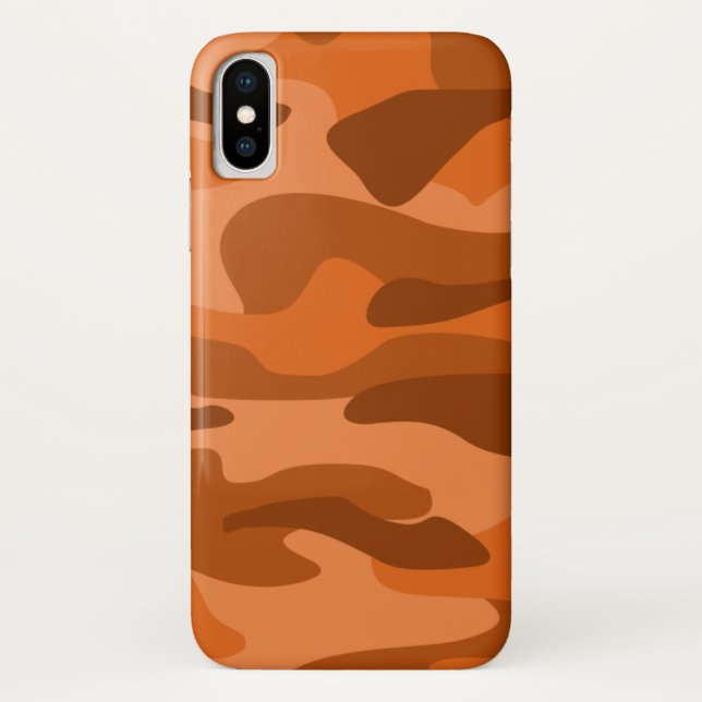 Coques Case-Mate iPhone Camo Monocolor Espagnol Orange (Dos)
