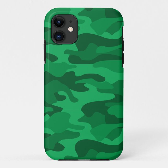 Coques Case-Mate iPhone Camo Monocolor Vert Espagnol (Dos)