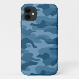 Case-Mate iPhone Case Camo Monocolore Bleu Acier