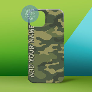 Coques iPhone 16 Plus Camo Motif - Personnalisez avec votre nom