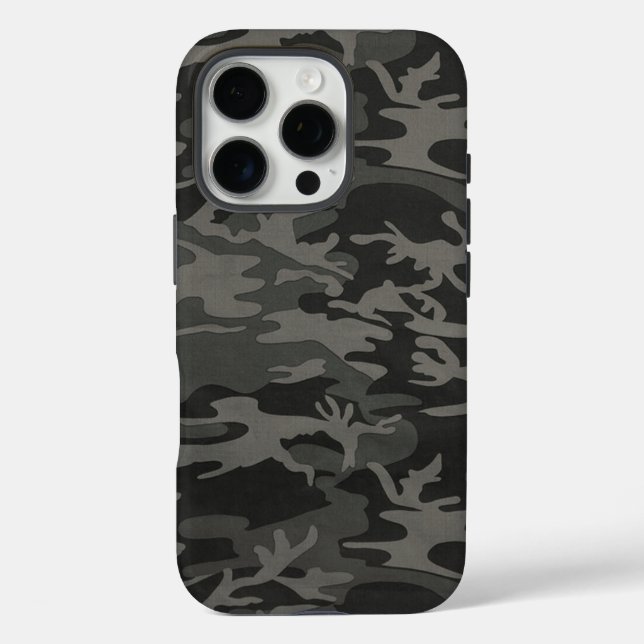 Coques Case-Mate iPhone Camo noir (Verso)