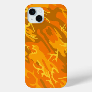 Coque iPhone 15 Mini Camo orange