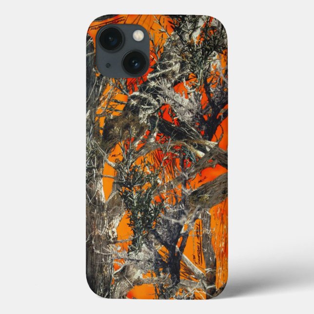Coques Case-Mate iPhone Camo orange lourd (Verso)