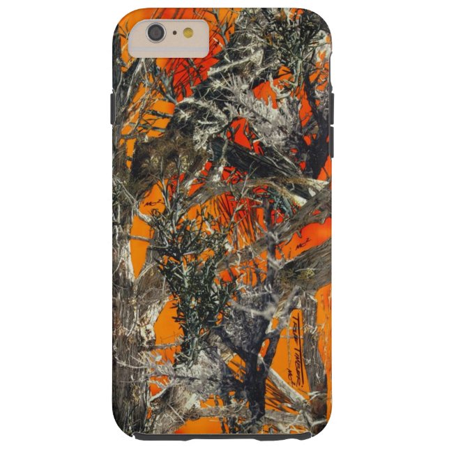 Coques Case-Mate iPhone Camo orange lourd (Dos)