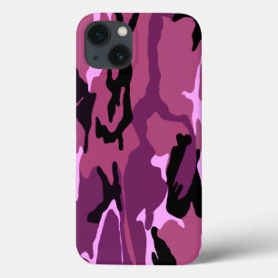 iPhone 13 Coque Camo rose