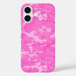 Coque Pour iPhone 16 Camo rose 