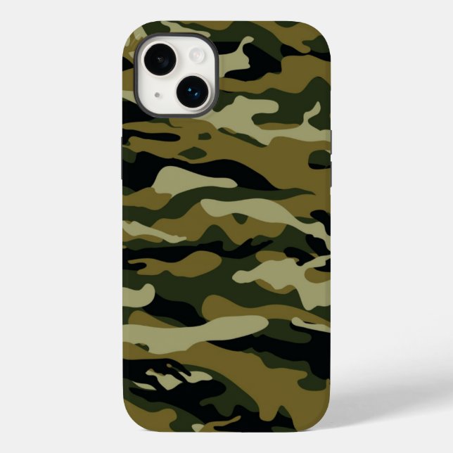 Coques Case-Mate iPhone Camo vert foncé (Verso)