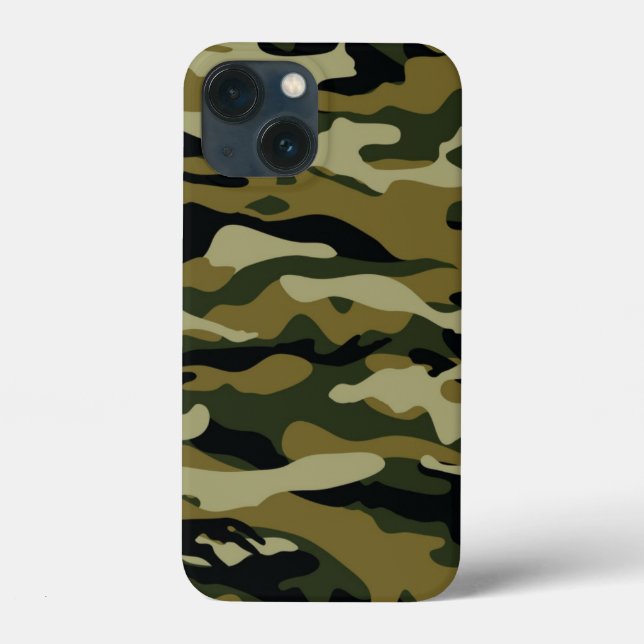 Coques Case-Mate iPhone Camo vert foncé (Verso)
