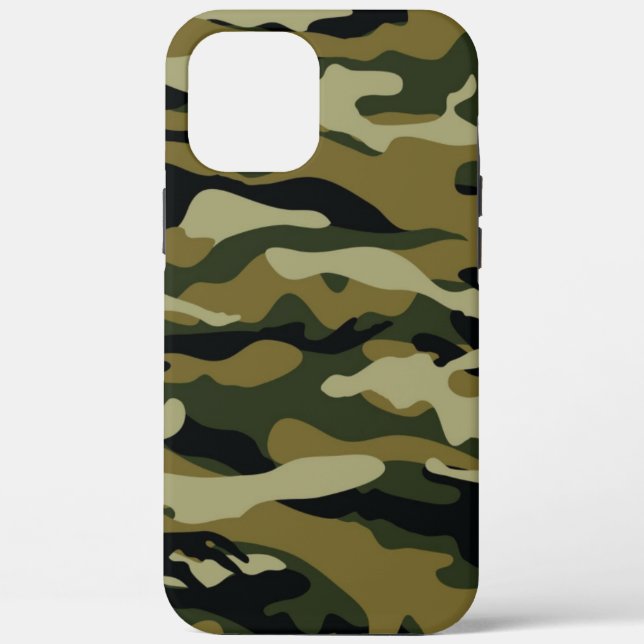 Coques Case-Mate iPhone Camo vert foncé (Verso)