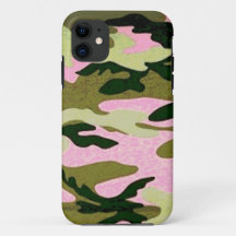 Camoflauge rose et vert