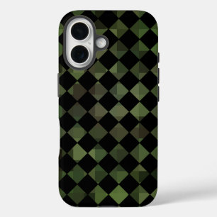 Coques iPhone 16 camouflage à damiers motif