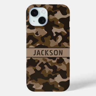 Coque Case-Mate iPhone Camouflage Brun Personnalisé